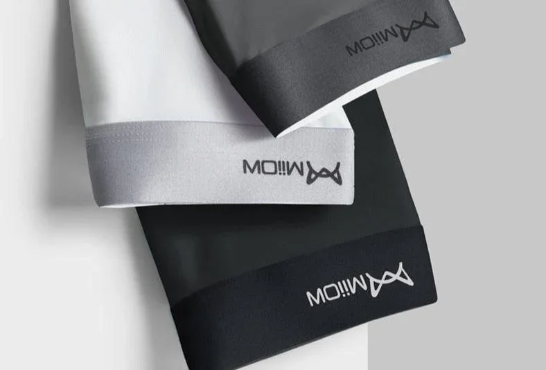 3Pcs Cueca em Seda Gelo (Antibacteriana)