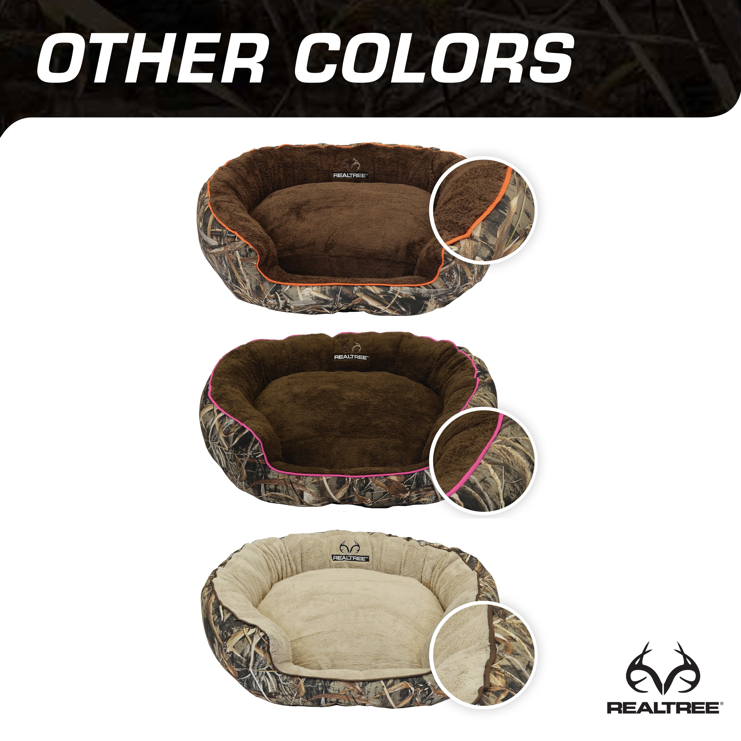 Realtree Edge(R) Camo Bolster Bed - Brown