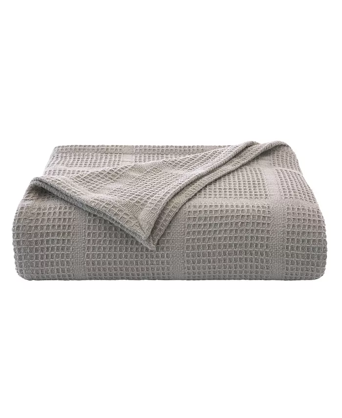 Kenneth Cole Essentials Waffle Grid King Blanket