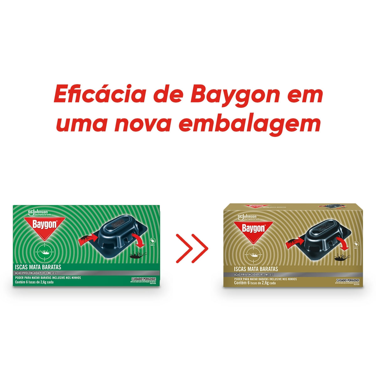 Inseticida Isca Baygon Mata Baratas caixa com 6UN