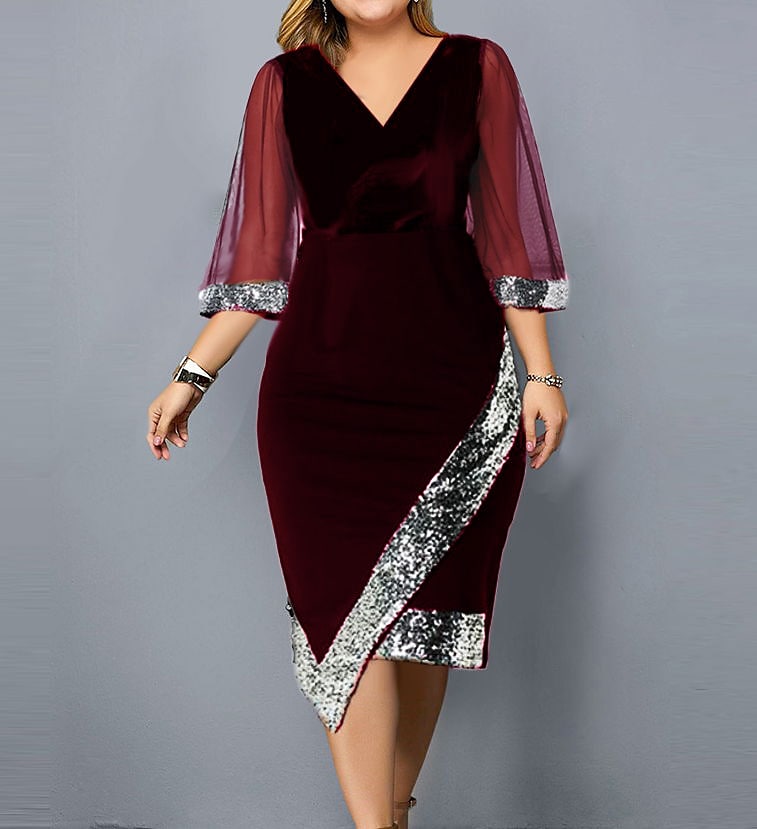 Women's Plus Size Curve A Line Dress