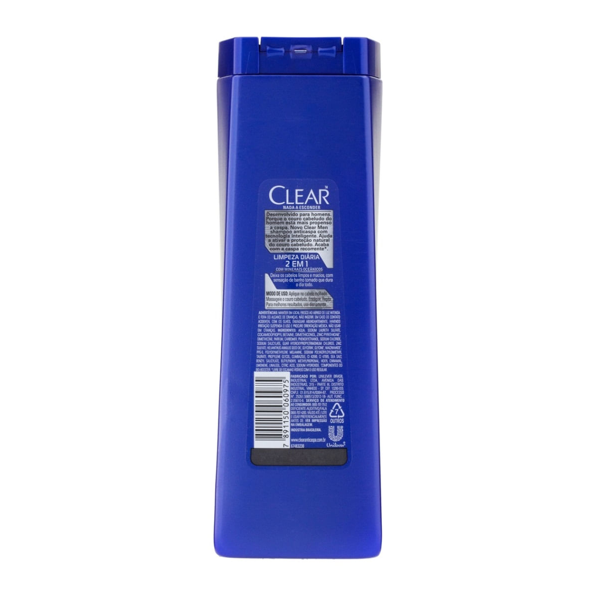 Shampoo 2 em 1 Anticaspa Clear Men Limpeza Diaria 400ml