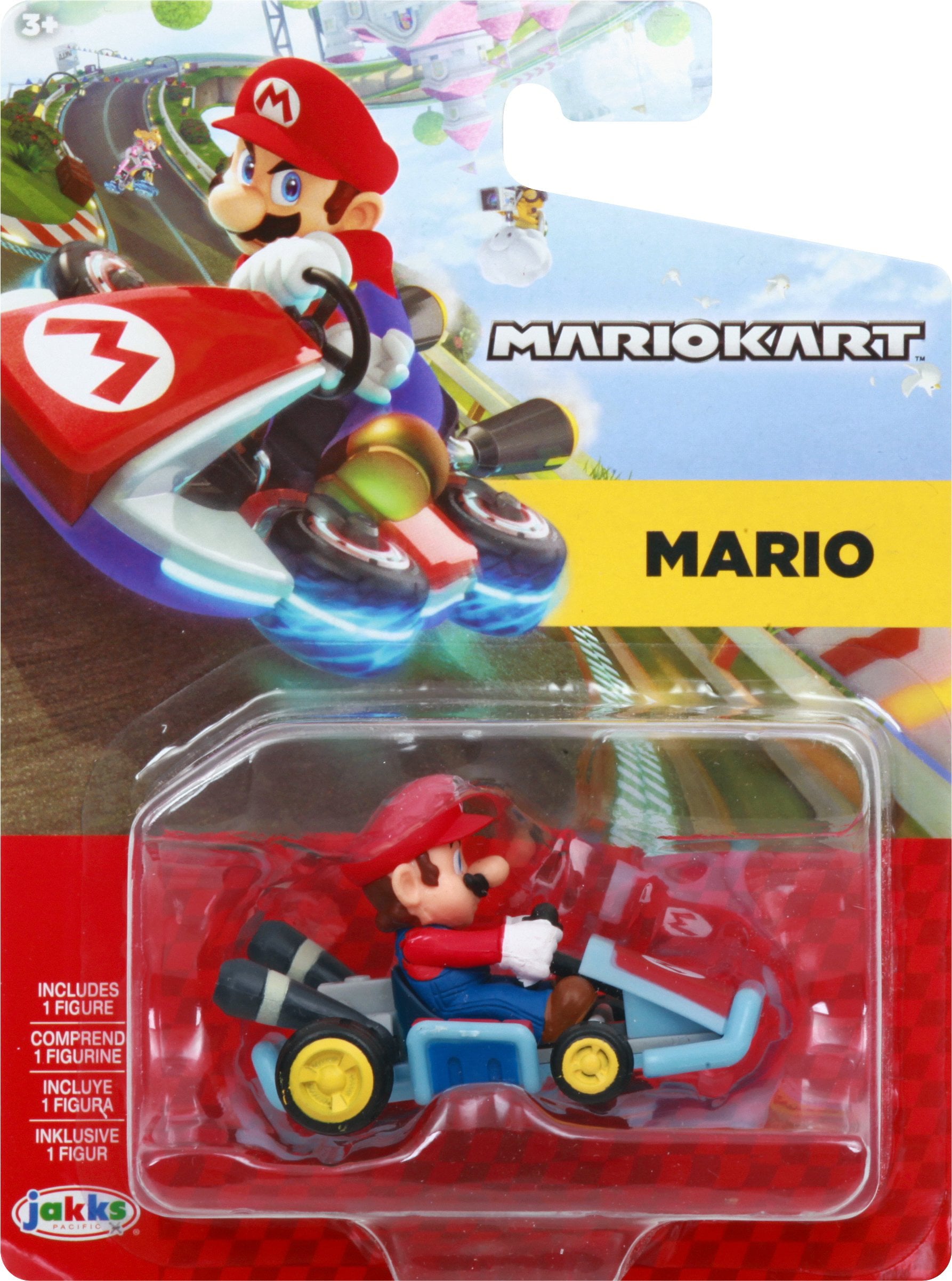 Jakks Pacific Mario Kart 8 World of  Mini Figure and Vehicle Race Car， Series 1-3