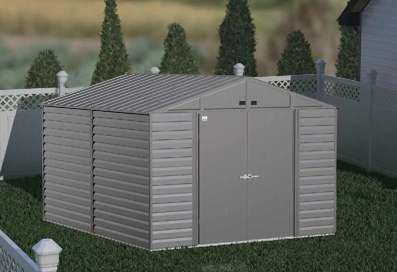 Arrow SCG1012CC 10 x 12 ft. Arrow Select Steel Storage Shed, Charcoal