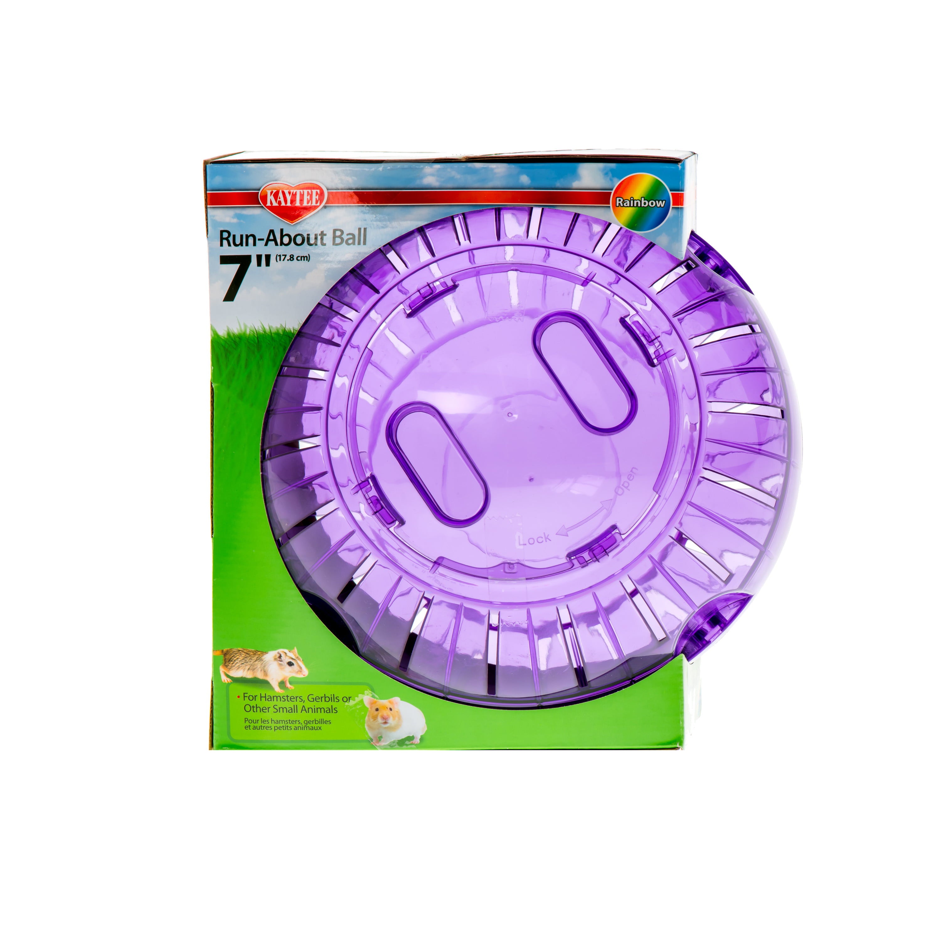 Kaytee Run-About Ball Rainbow 7 Inches