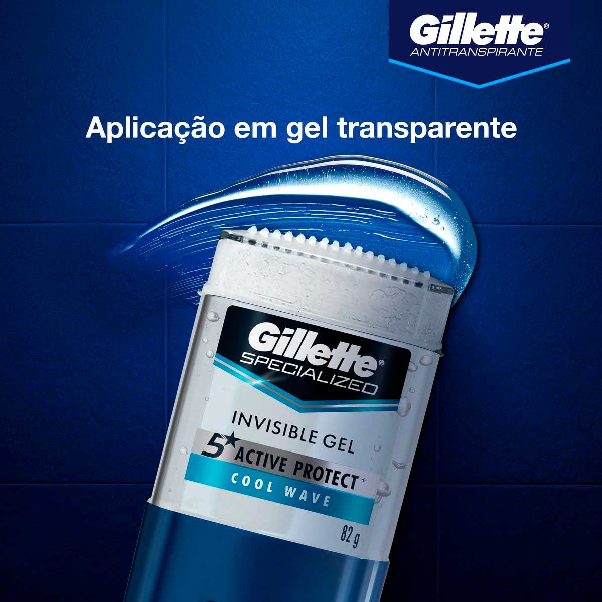 Desodorante Antitranspirante Gillette Specialized Cool Wave Gel 82g