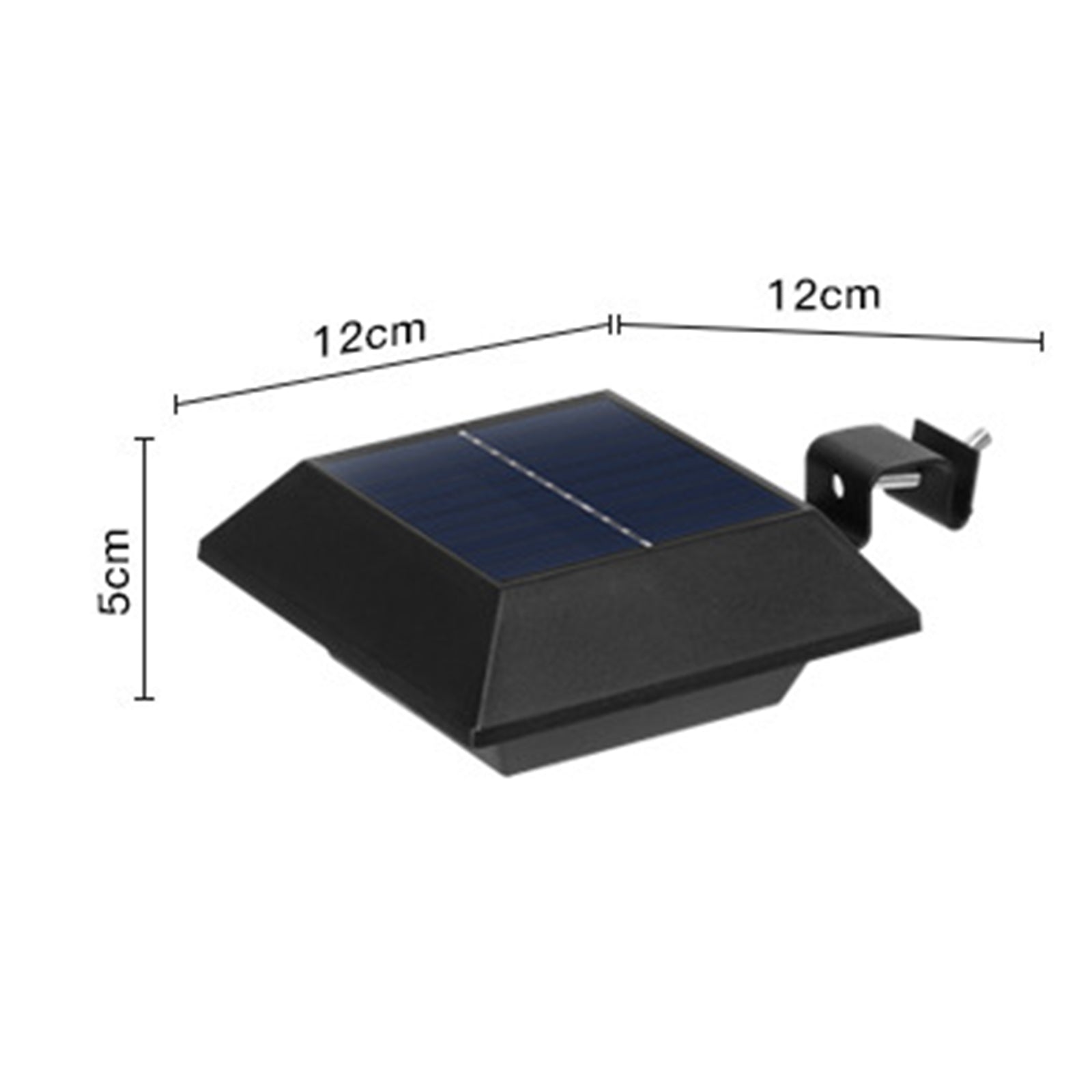 Walmeck Solar Waterproof Wall Light Outdoor Courtyard Decoration LEDs Solar Powered Landscape  Lamp