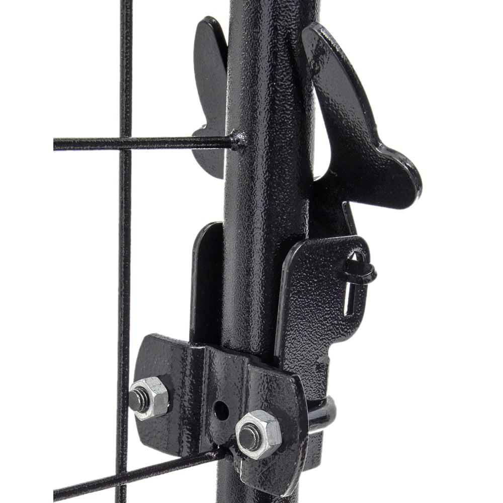 Lucky Dog Uptown Covered Dog Kennel with Lucky Dog Wire Dog Fence Pet Kennel