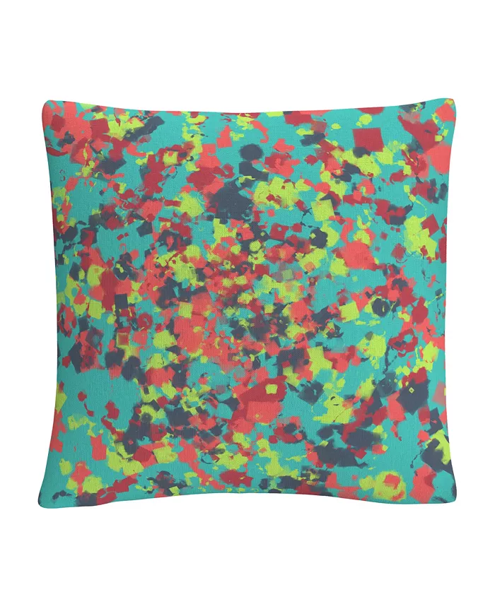 Baldwin ABC Speckled Colorful Splatter Abstract 9Decorative Pillow， 16