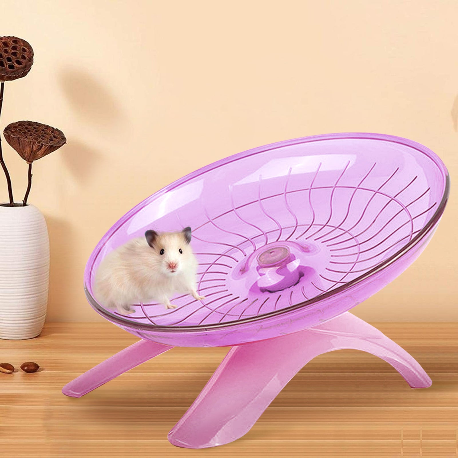 ASENKU Hamster Wheel，Super Silent Hamster Flying Saucer，Exercise Wheel and Running Wheel for Dwarf Hamster，Gerbil Rat and Small Animals