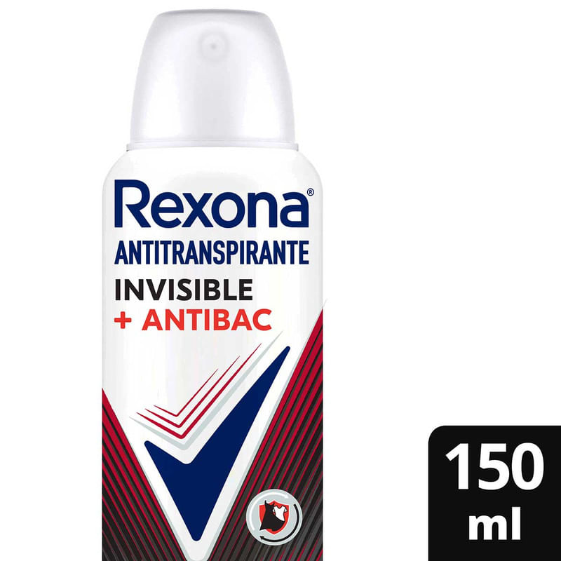 Antitranspirante Rexona Feminino Antibacterial + Invisible 150 ml