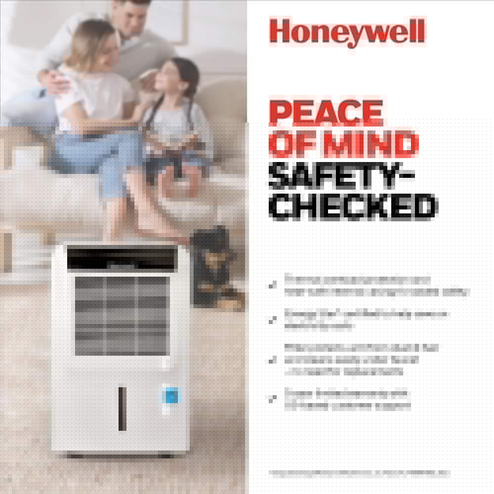 Honeywell 50 Pt Energy Star Dehumidifier with with BuiltIn Drain Pump in white