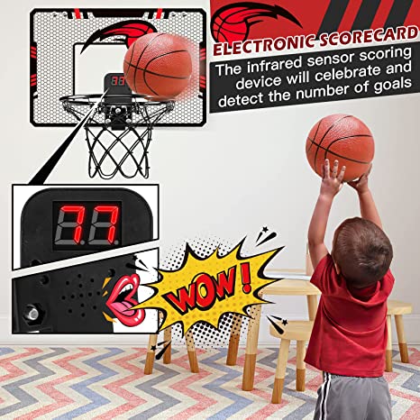 Zmoon Basketball Hoop Indoor for Kids 16.5