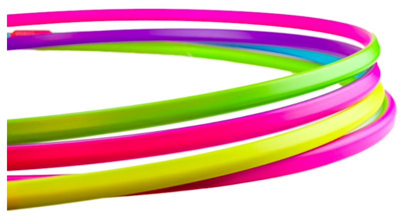 Kess Light Up Duo Hoop， Hula Hoop for Kids/Adults with LED Light and V-Grip Technology Making Hooping Easy