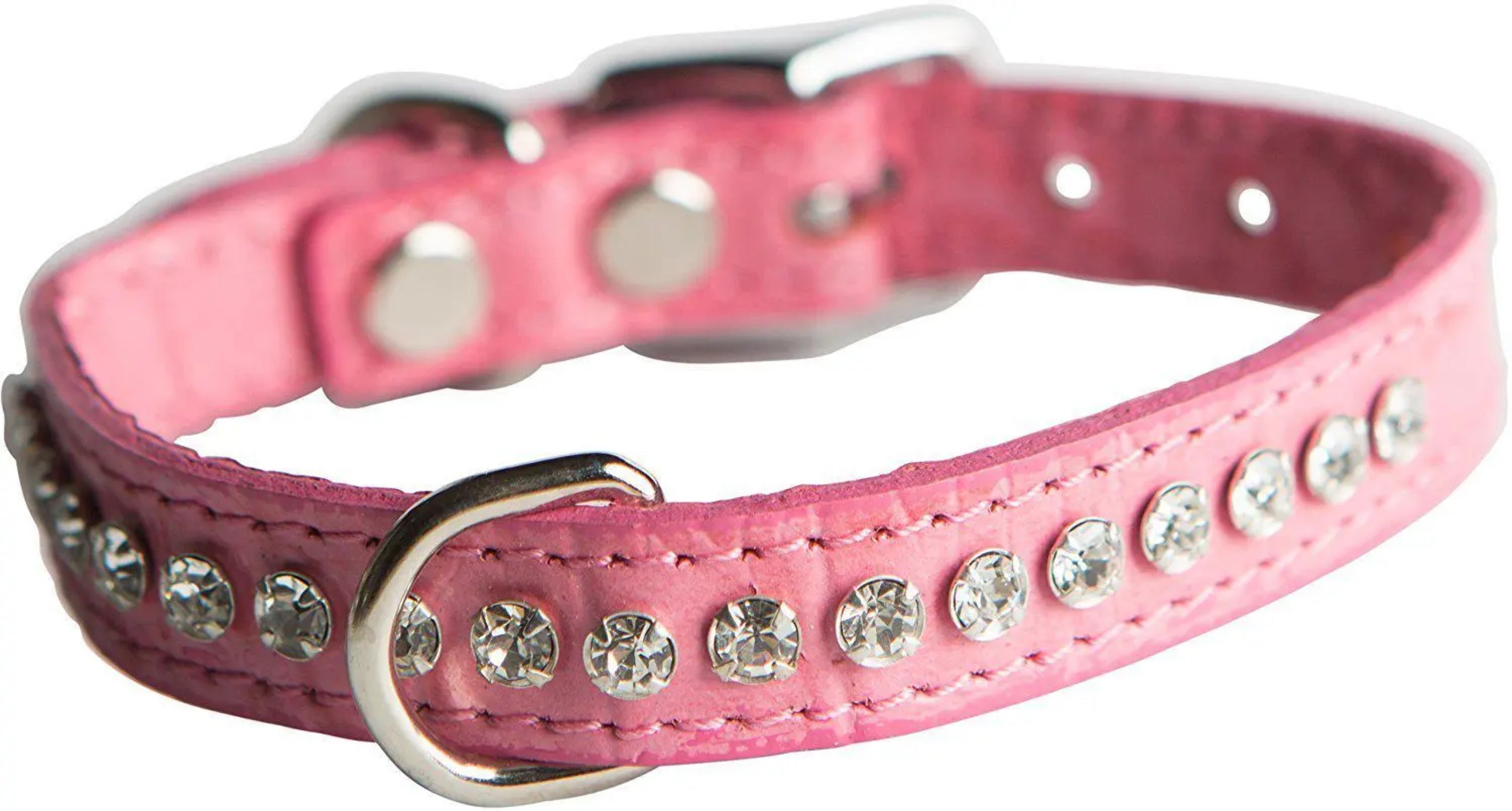 OmniPet Signature Leather Crystal Dog Collar Made in USA