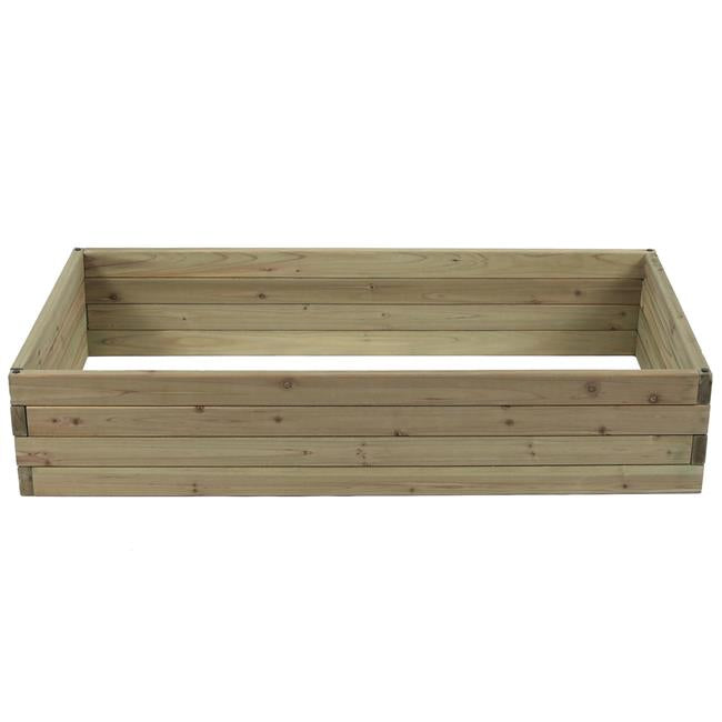 Luxen Home Wood 3.8ft x 2ft Raised Garden Bed