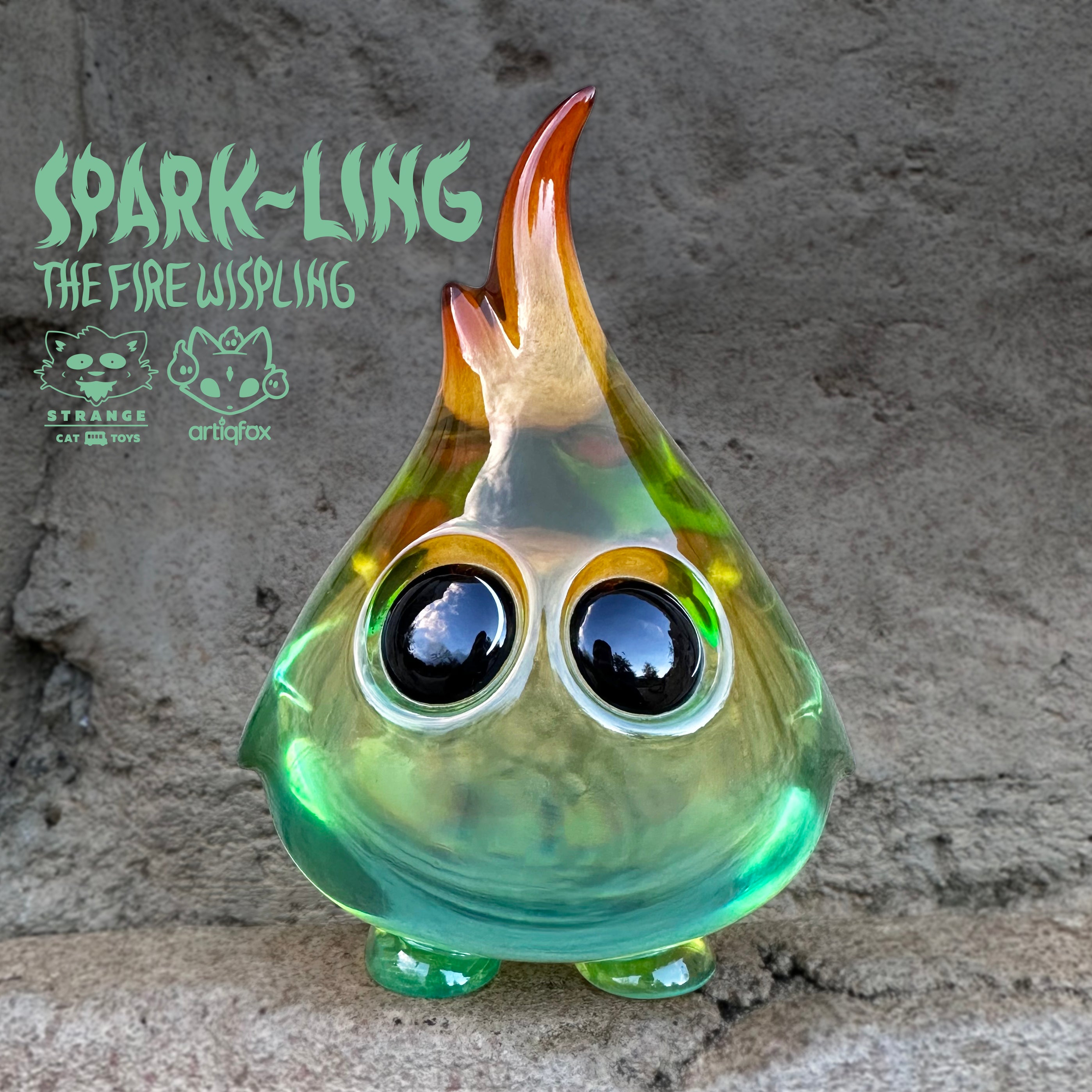 Spark-ling The Fire Wispling - Blue Hour by Artiqfox