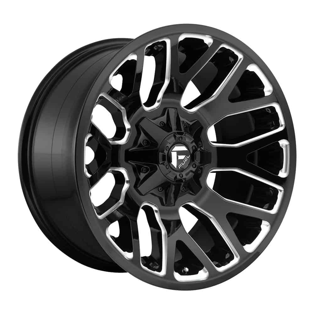 Fuel 1PC D623 WARRIOR D623 20X9 6X135/5.5 GL-BLK-MIL 01MM