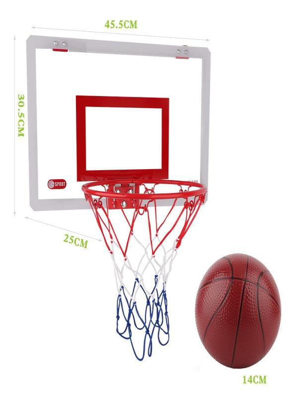 Oalirro Mini Basketball Hoop for Door - 16 x 12 Inch Bedroom Basketball Hoop Indoors Set