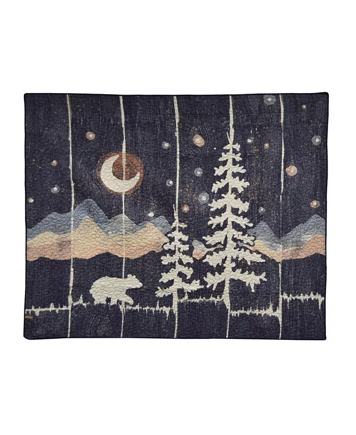 American Heritage Textiles Moonlit Bear Cotton Throw