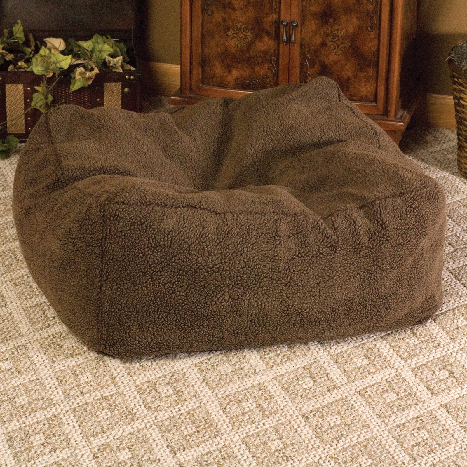 KandH Pet Products Cuddle Cube Dog Bed， Large， Gray