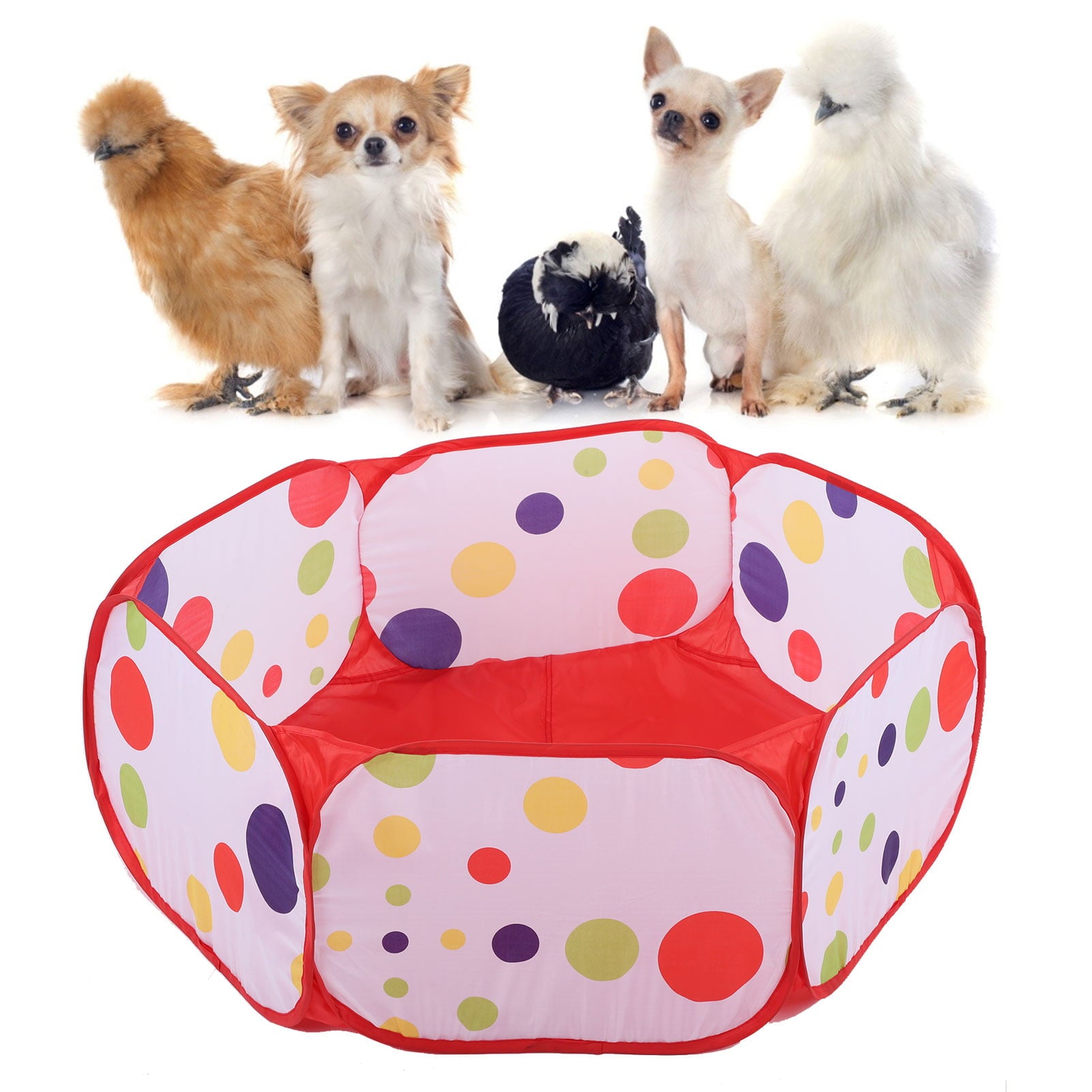 Dekaim Small Animal Cage Tent， Waterproof Foldable Pet Playpen