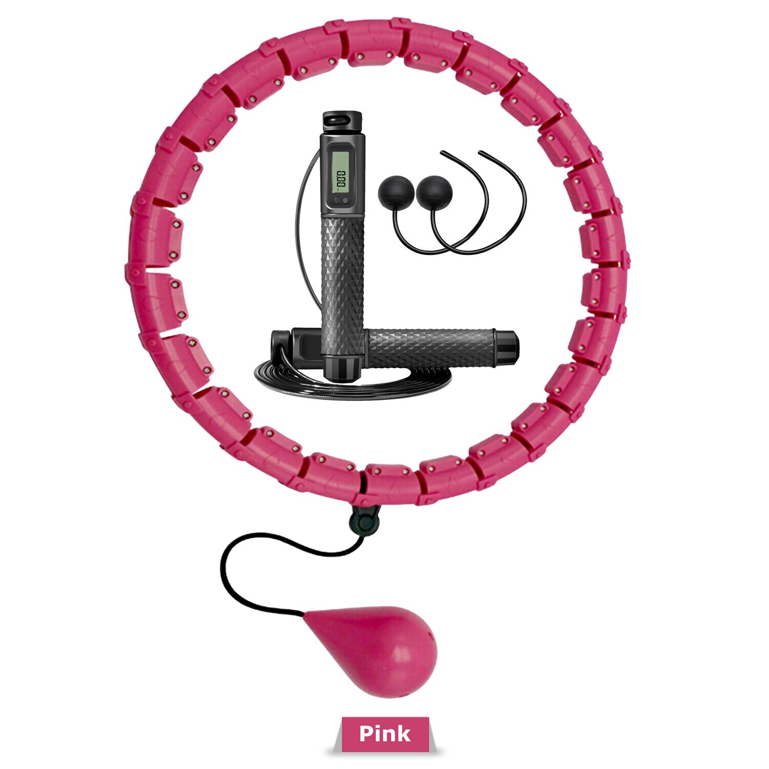 24 Knots Smart Hula Hoop Detachable Massage Exerciser Fitness