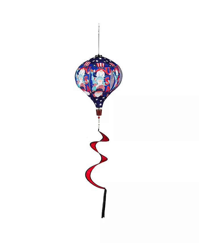 Evergreen USA Gnomes Burlap Balloon Spinner