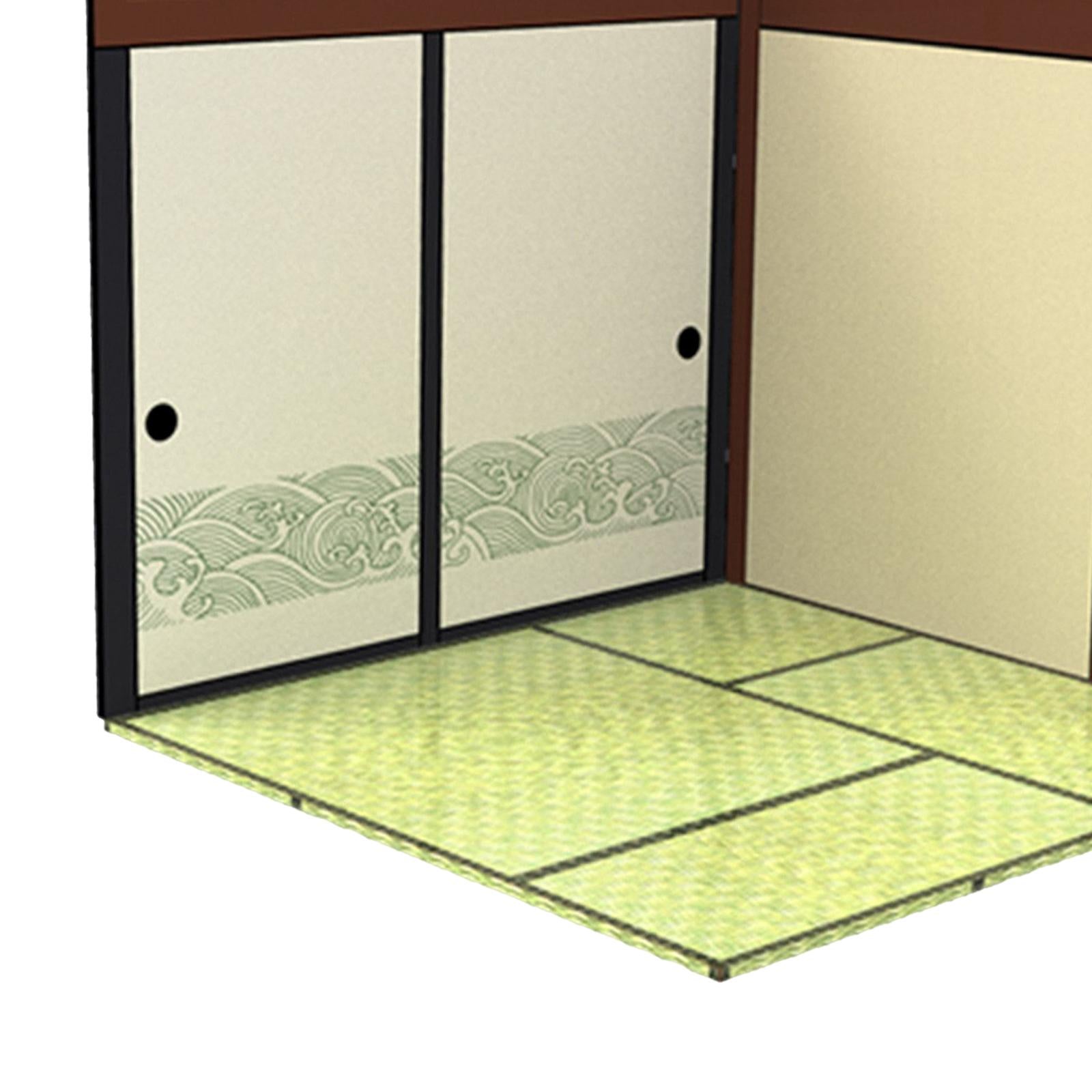 1/12 Backdrop Display Storage Collection Organizer Decoration for Action Figure Dolls， 1:12 Car Display Show Background Interior