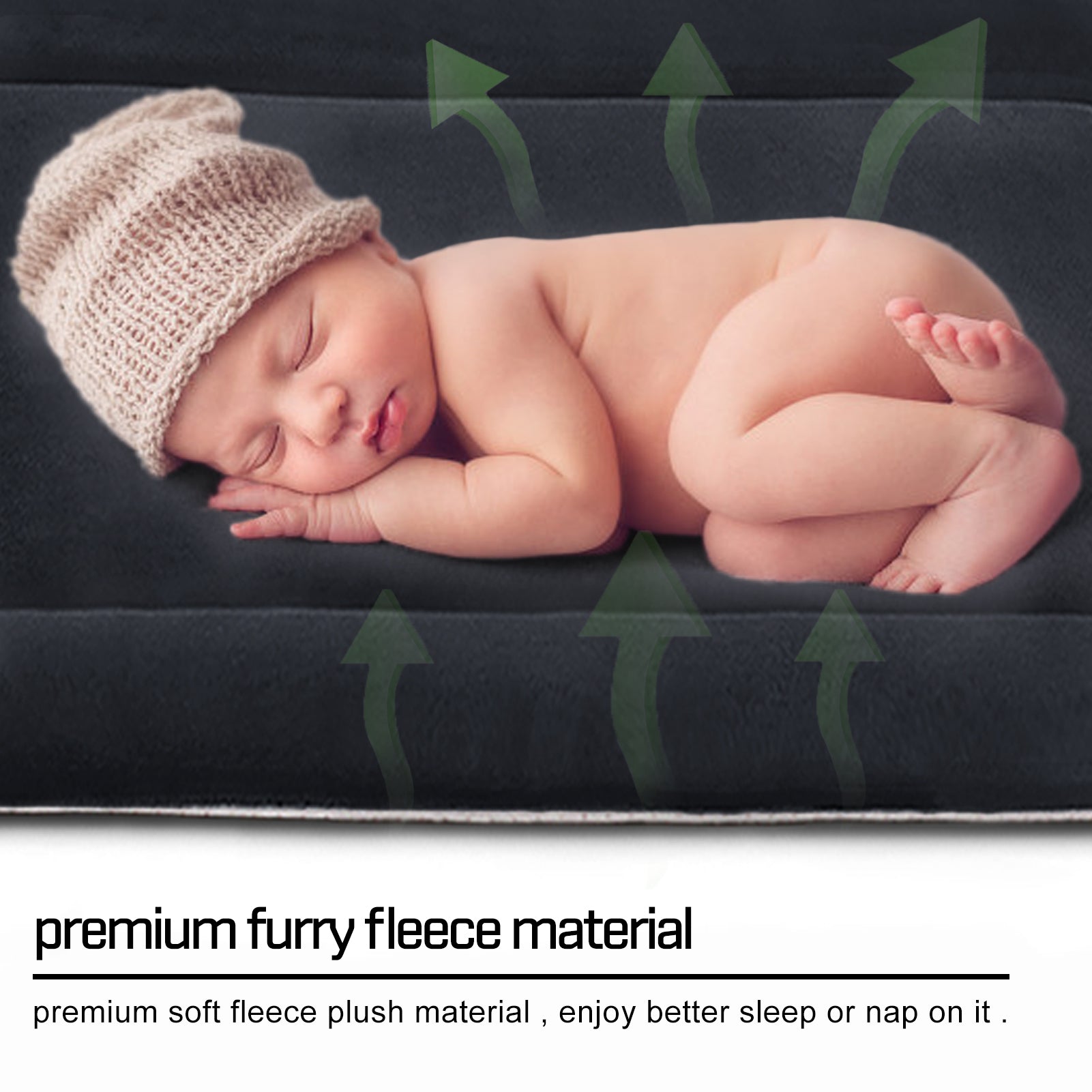 Hero Dog Large Dog Bed Crate Mat 42 in Washable Pet Beds Soft Dog Mattress Anti-Slip Kennel Mats (Dark Gray)