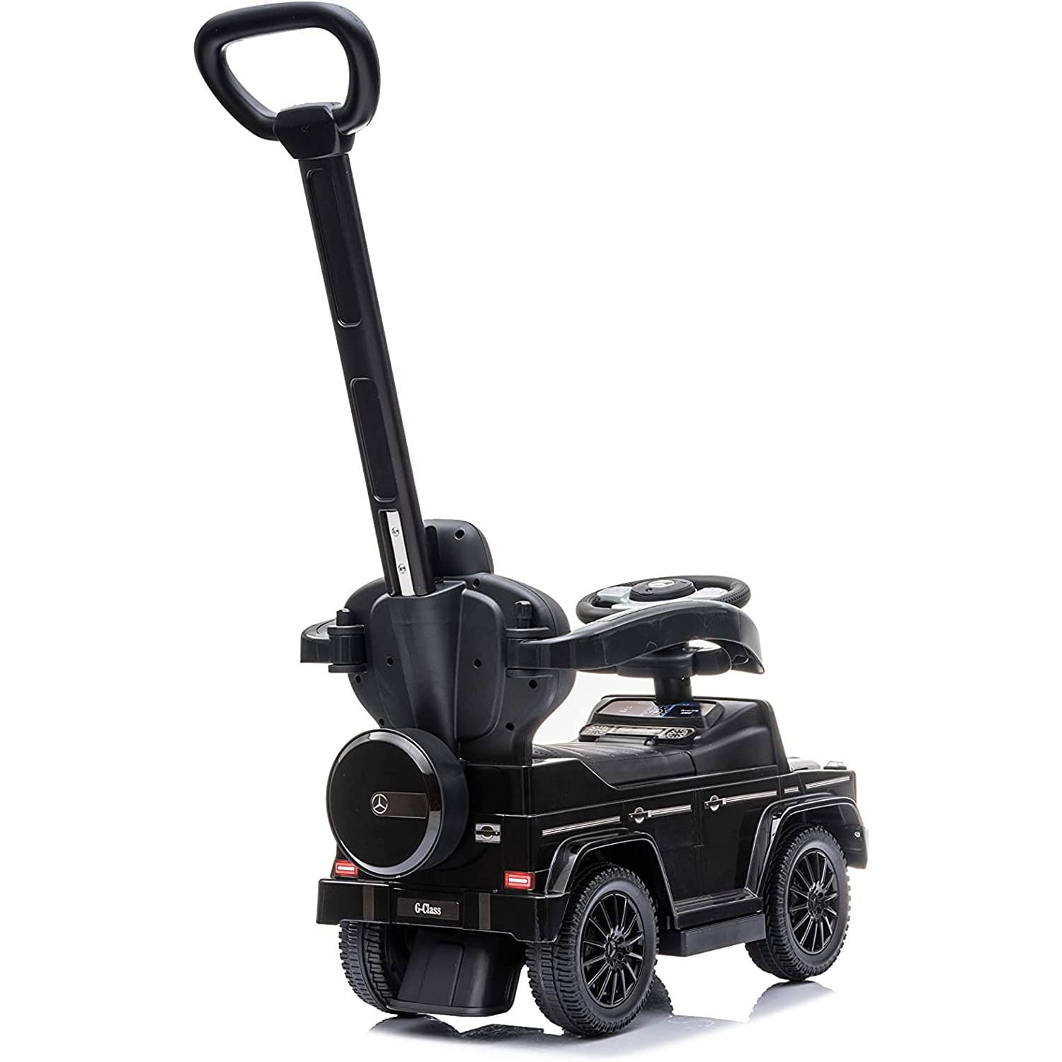 Best Ride On Cars Kids Stroller Mercedes G-Wagon 3 in 1 Push Car， Black