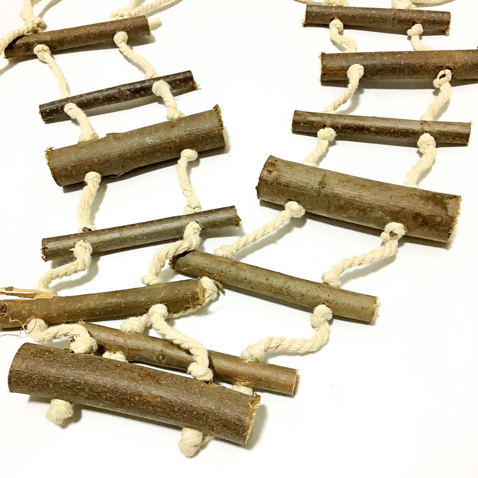 Flexible Parrot Hamster Climbing Ladder Chew Toy Cage Accessories Birds Hanging Bridge for Parrots Rodent Small Animals Guinea