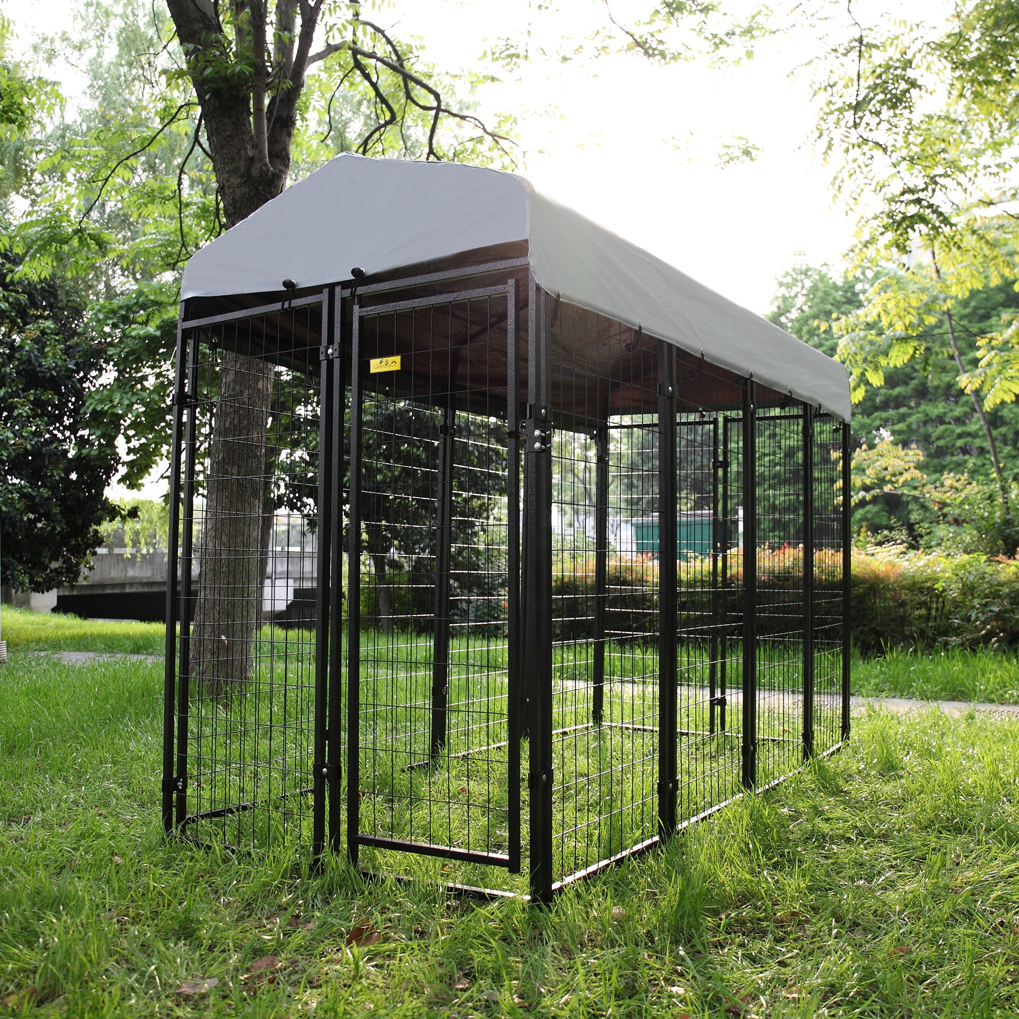 Coziwow Large Outdoor Dog Kennel Pets Heavy Duty Dog Cage Pet Playpen With Waterproof Cover