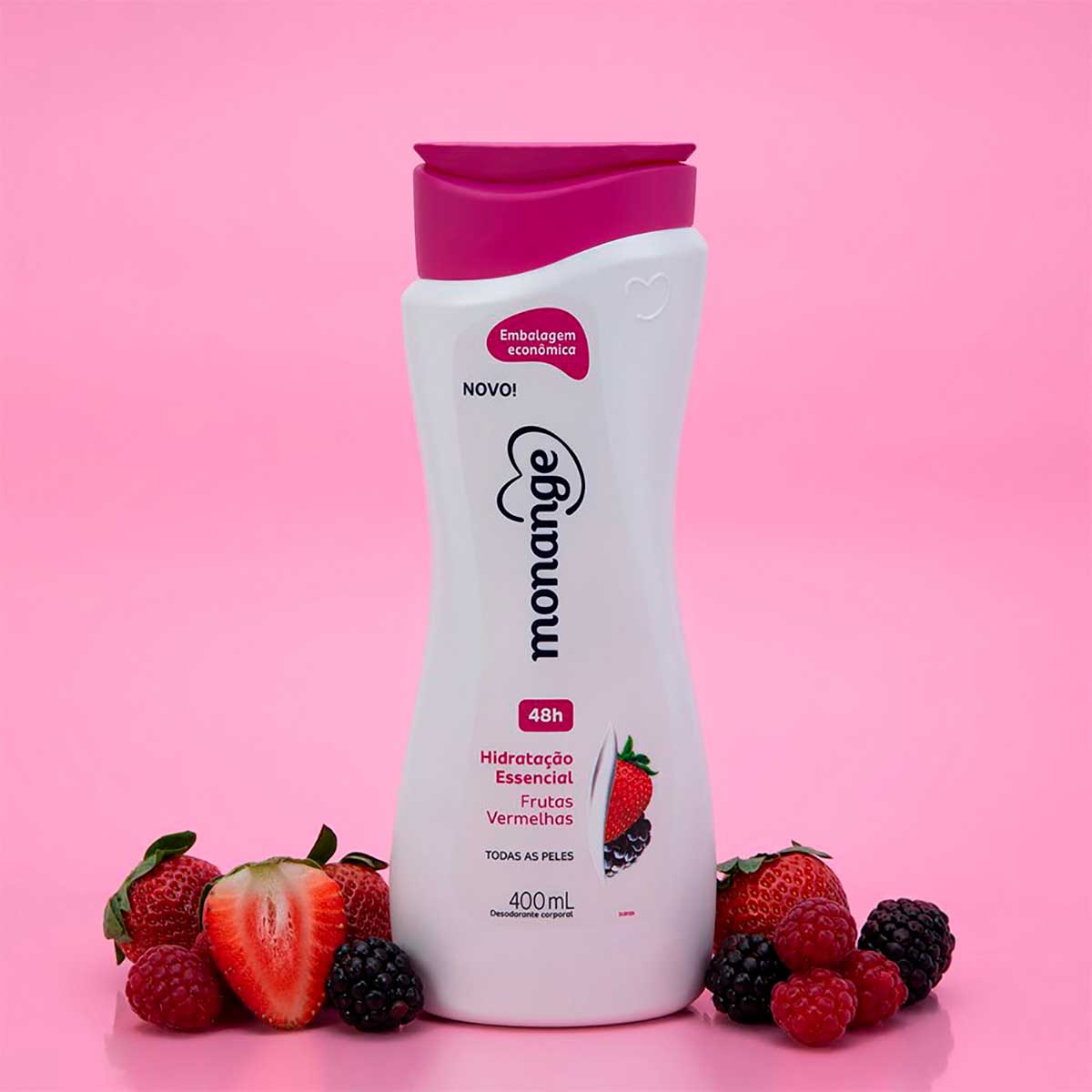 Hidratante Desodorante Monange Hidratacao Nutritiva Frutas Vermelhas 400ml