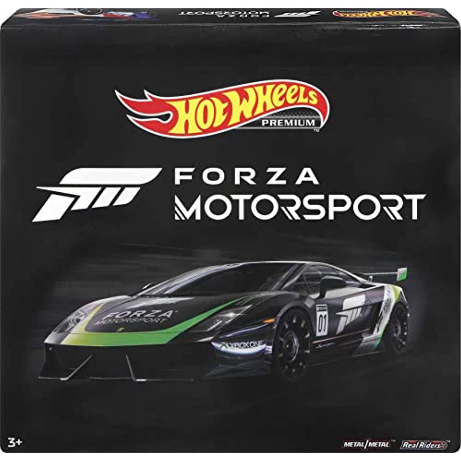 Hot Wheels Forza 5-Pack of Toy Video Game Race Cars， 1:64 Scale with Authentic Details and Realistic Decos， Gift for Collectors and Kids 3 Years and Up