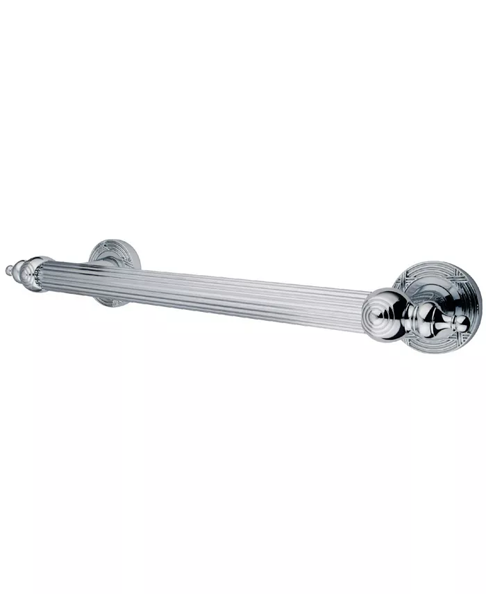 Kingston Brass Templeton 12-Inch Decorative Grab Bar in Polished Chrome