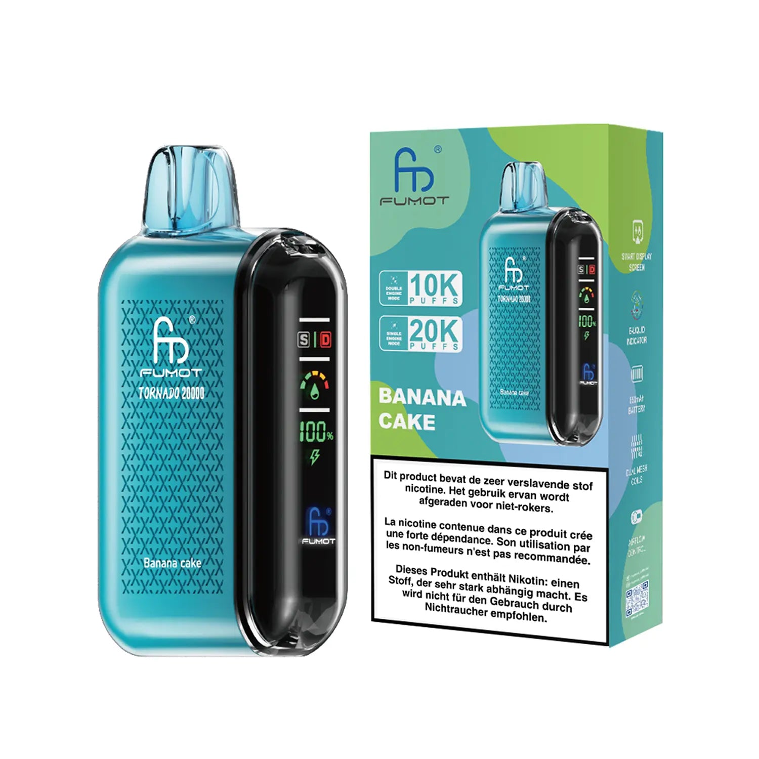Fumot Tornado Vape 20000 - Banana Cake