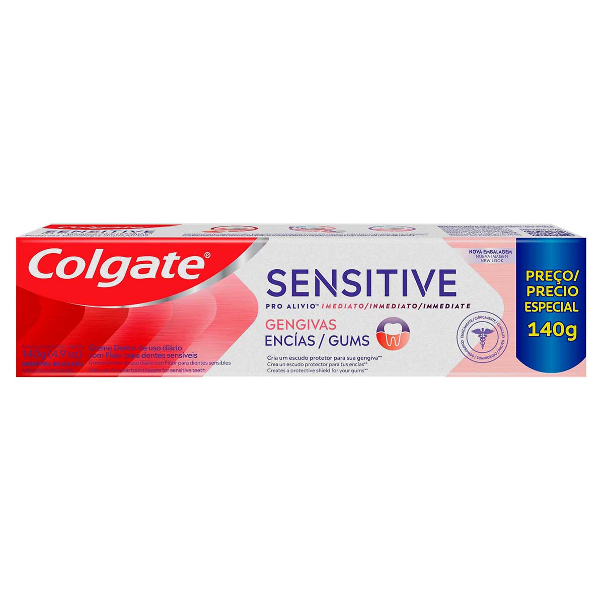Creme Dental Para Sensibilidade Colgate Sensitive Pro-Alivio Imediato Gengiva 140g Preco Especial