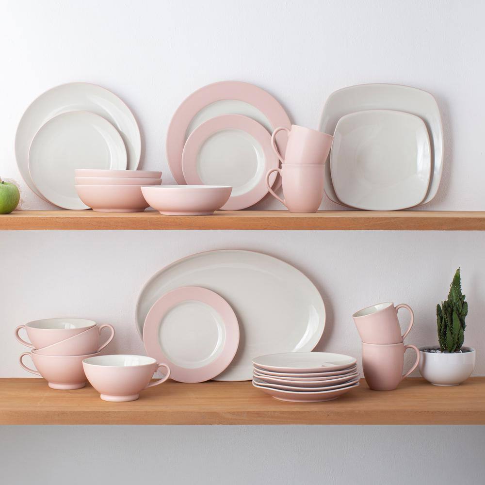 Noritake Colorwave Pink Stoneware 4-Piece Coupe Place Setting (Service for 1) 5112-04G