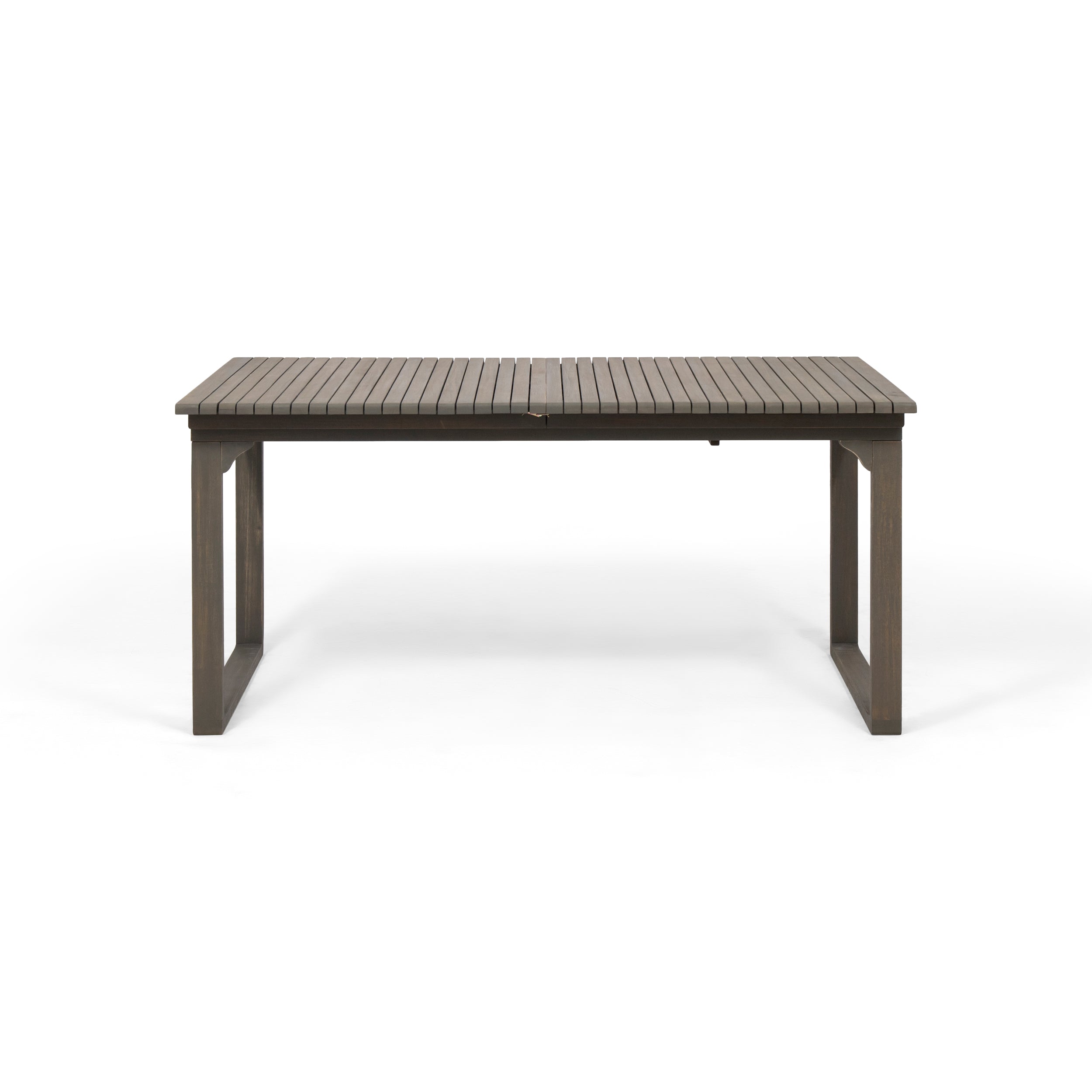 Yilia Outdoor Expandable Acacia Wood Dining Table