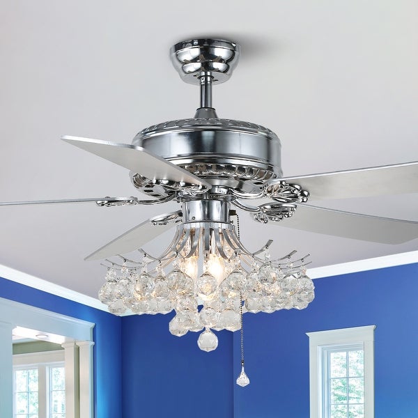 Cusp Barn 52-In Crystal Ceiling Fan with Remote and Reversible Blades Shopping - The Best Deals on Ceiling Fans | 39982786