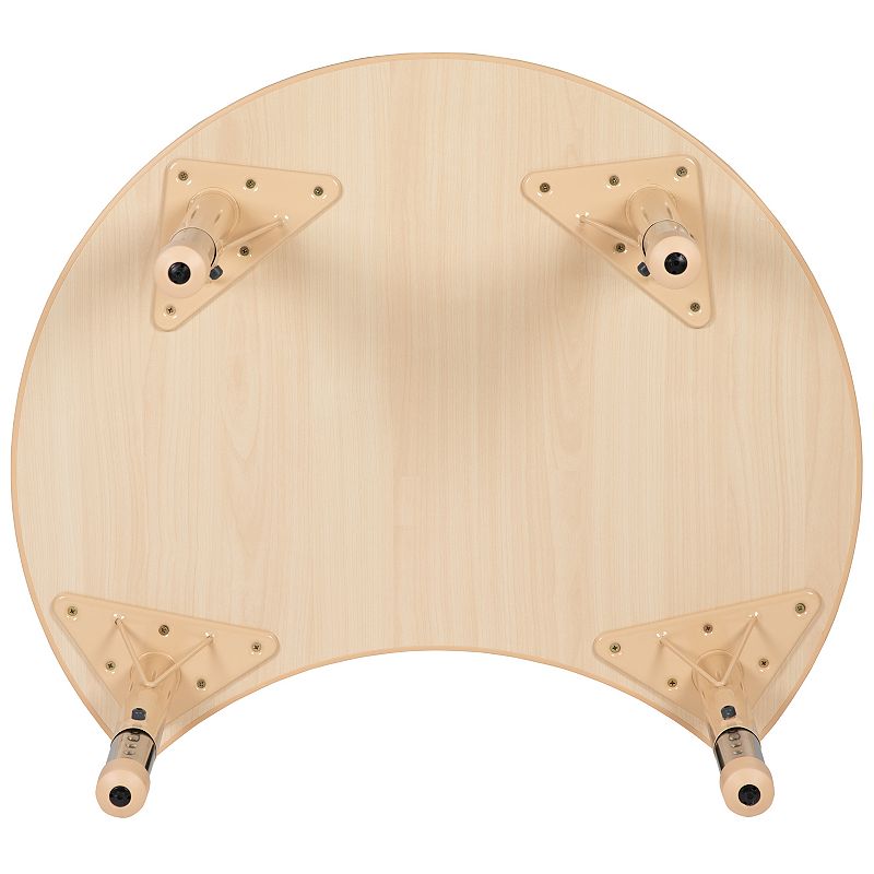 Kids Flash Furniture Wren Crescent Adjustable Activity Table