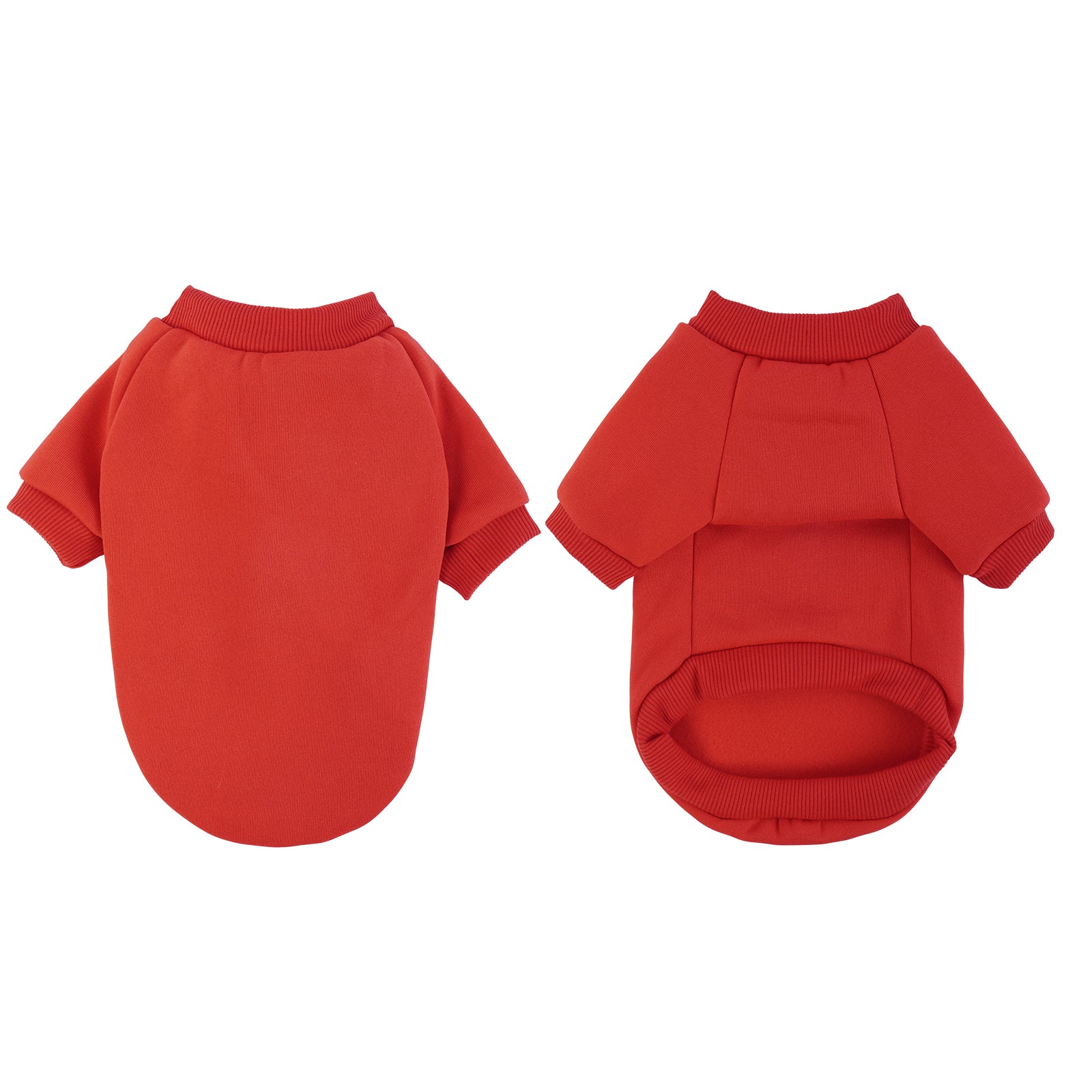 ROZKITCH Basic Dog Cat Hoodie Dog Winter Coat， Cold Weather Clothes Soft Warm Dog Sweater Basic Pet Clothes Hoodies for Small Medium Large Dogs