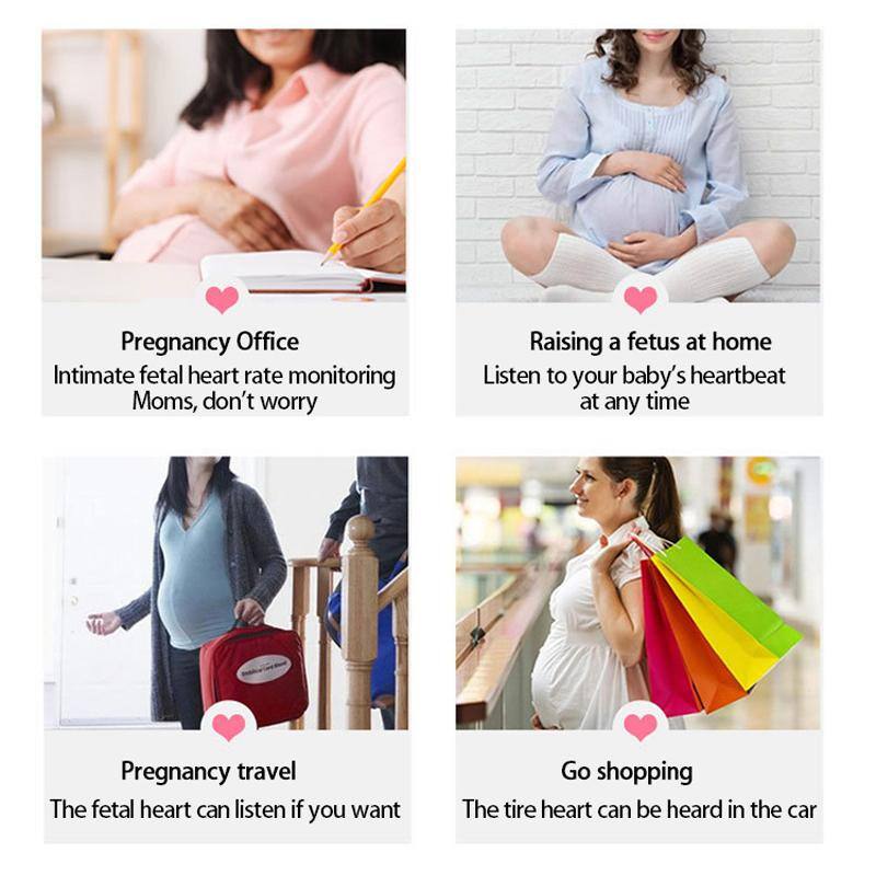 Aoibox Fetal Heart Rate Monitor Home Pregnancy Baby Fetal Sound Heart Rate Detector in Blue HDDB1537B