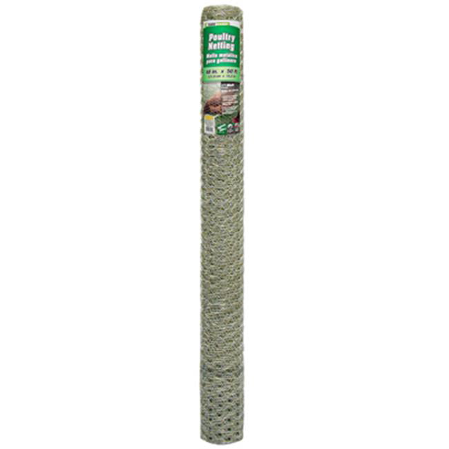 Midwest Air  48 in. x 50 ft. 1 in. Mesh Galvanized Poultry Net