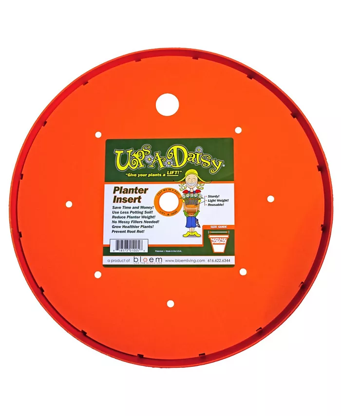 Bloem Living T6327 Up's a Daisy Planter Insert， 17-Inch， Orange