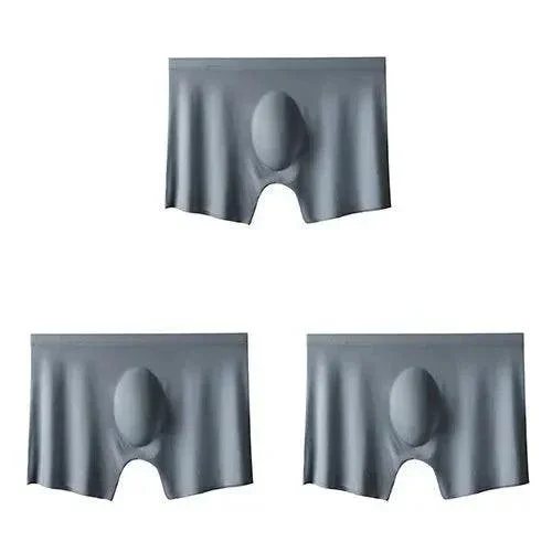 Kit com 3 Cuecas Boxers Antiodor e Antibacterianas Ice Man™ em Seda Gelo / As campeãs em Frescor, Elasticidade e Conforto!