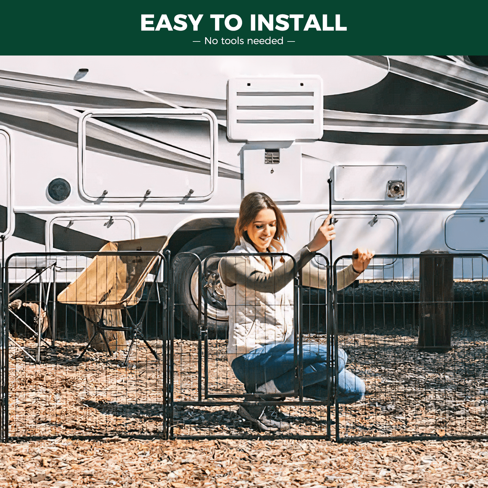 FXW Rollick Dog Playpen， 16 Panels Dog Pen 32