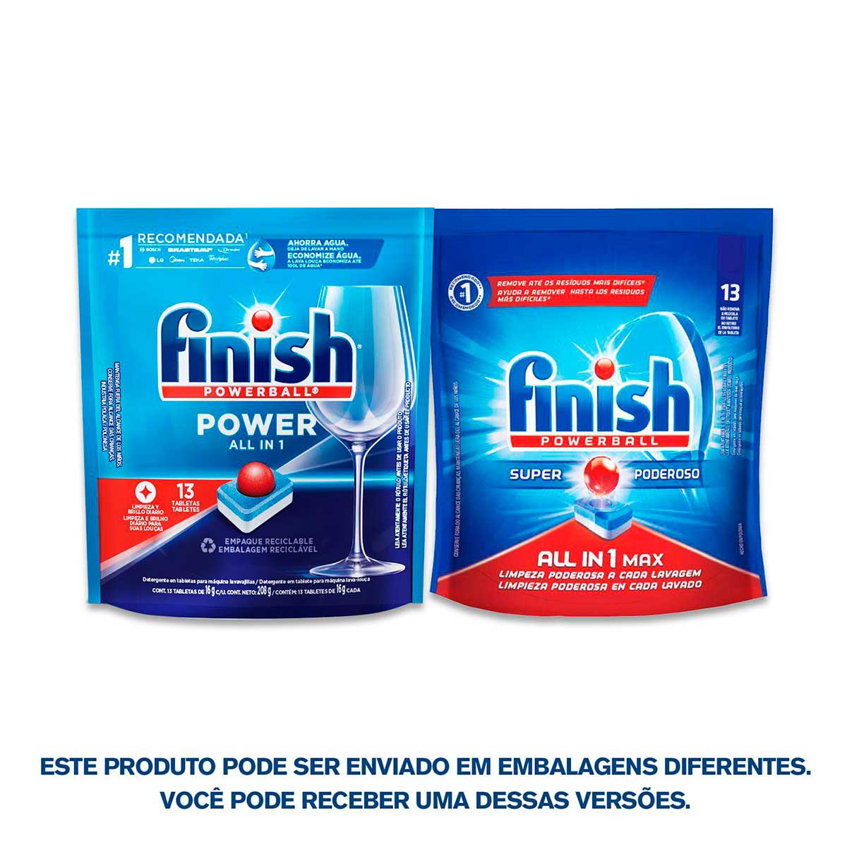 Detergente para Lava Loucas em Tablete Finish 13 unidades