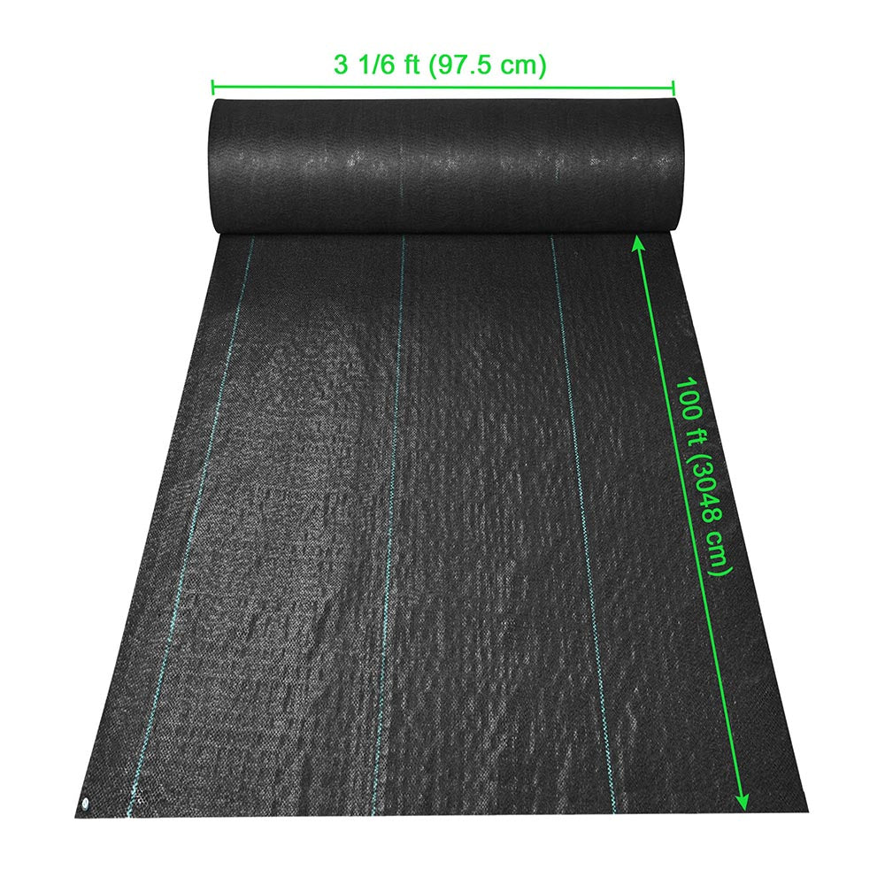 Yescom Weed Barrier for Vegetable Garden Woven w/ Stakes